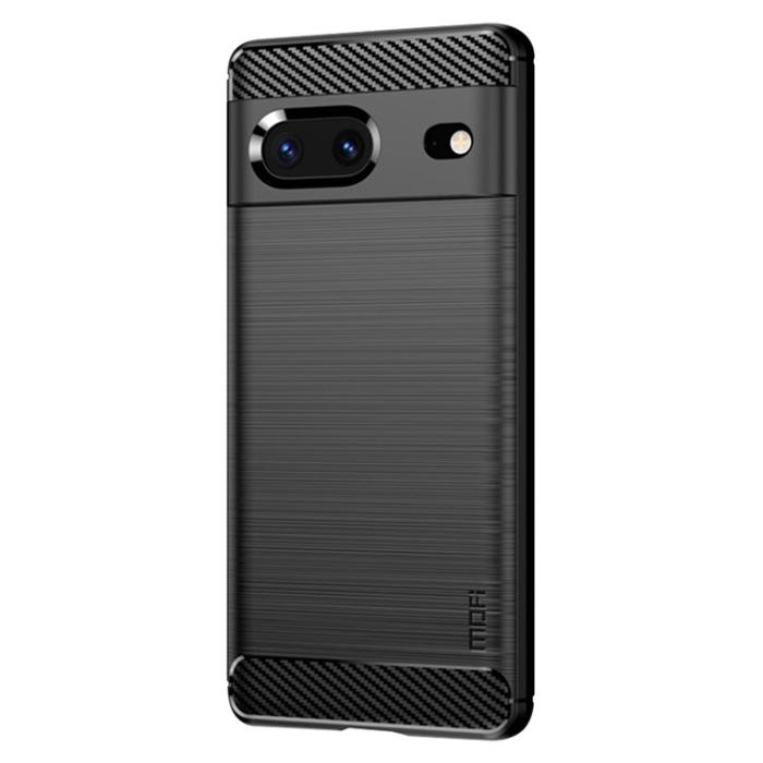 Mofi - Mofi Google Pixel 6a Skal Carbon Fiber Brushed - Svart