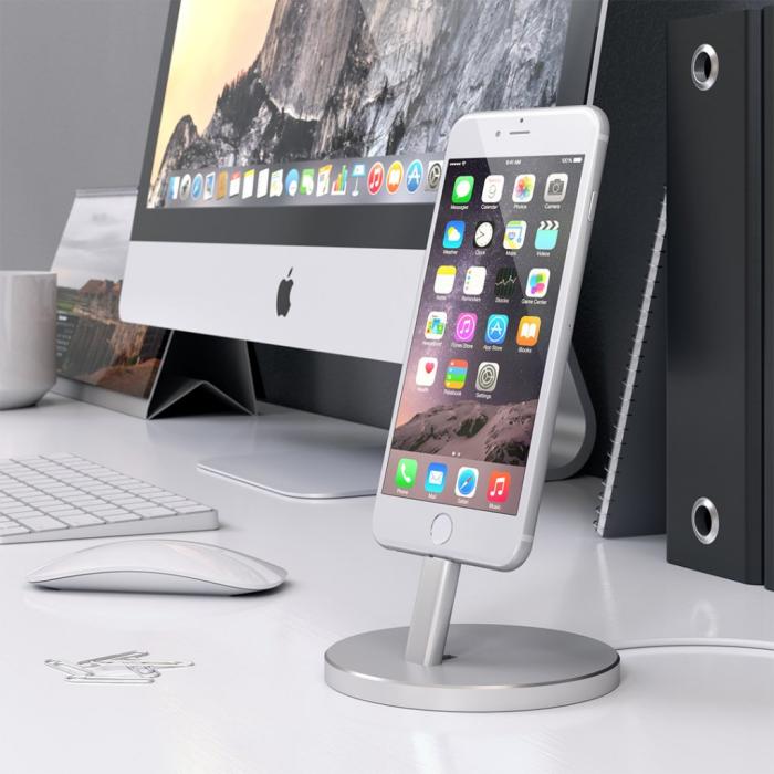 UTGATT4 - Satechi Aluminum Mobile Lightning Dock - Silver