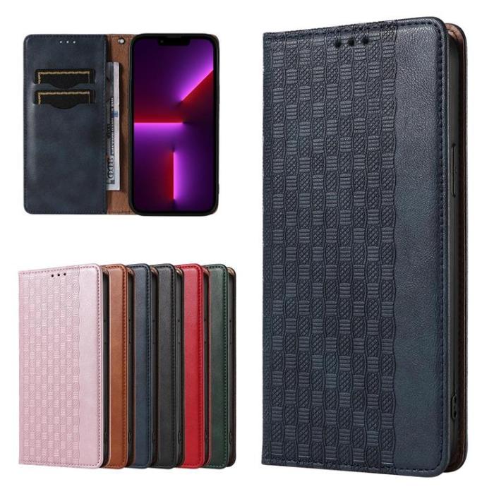 OEM - iPhone 13 Pro Plånboksfodral Magnet Strap - Blå