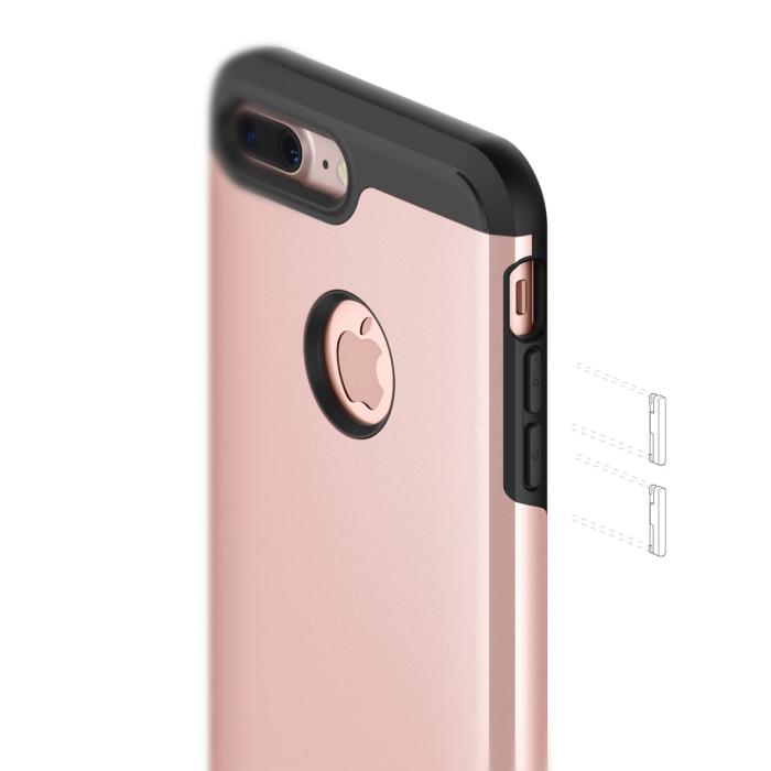 Caseology - Caseology Titan Skal till iPhone 7 Plus - Rose Gold