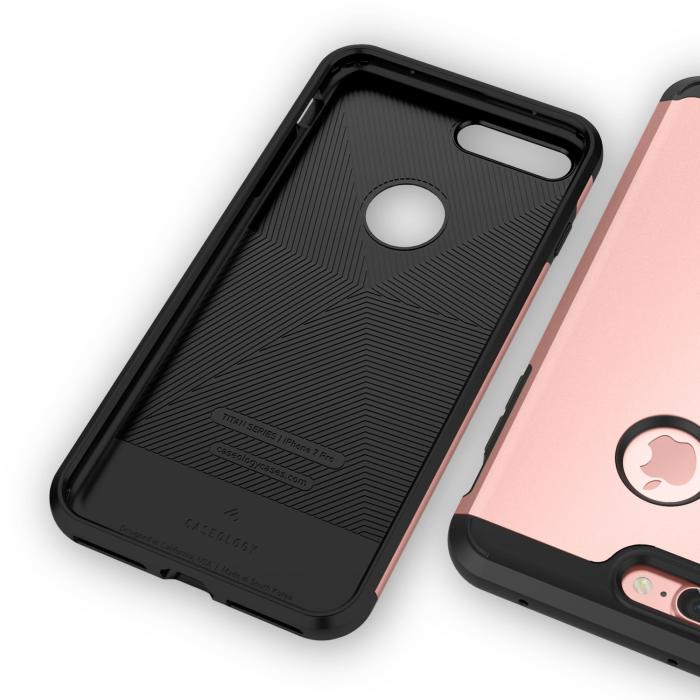 Caseology - Caseology Titan Skal till iPhone 7 Plus - Rose Gold