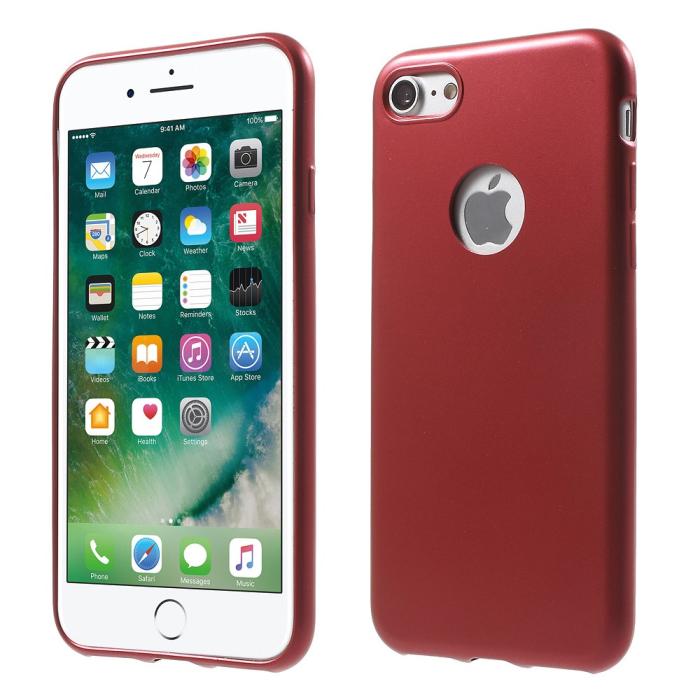 OEM - Tunt Flexicase Mobilskal till iPhone 7 Plus - Röd
