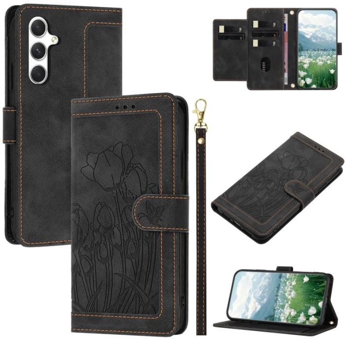 OEM - Tulip Samsung Galaxy S26 Plus Fodral KonstLäder - Svart