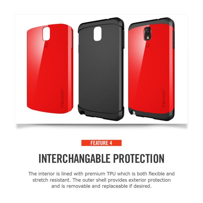 UTGATT5 - SPIGEN Slim Armor Skal till Samsung Galaxy Note 3 (Dodger Blue)