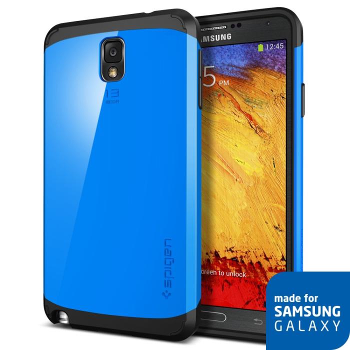 UTGATT5 - SPIGEN Slim Armor Skal till Samsung Galaxy Note 3 (Dodger Blue)