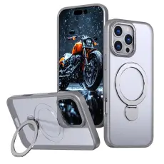 A-One Brand - Mobilskal till iPhone 14 Pro Max MagSafe Rotating Kickstand -Titangr&aring;