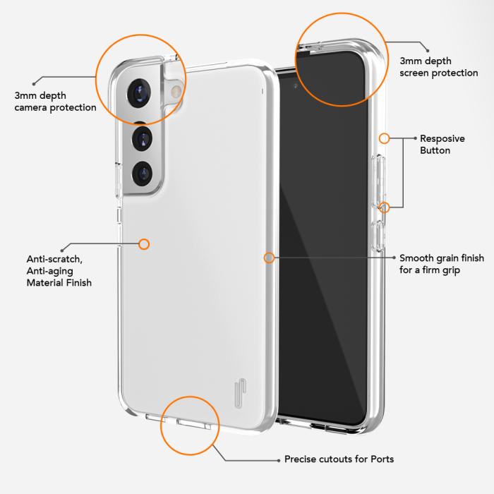 OEM - Ful Gummifodral för Samsung Galaxy S23 transparent