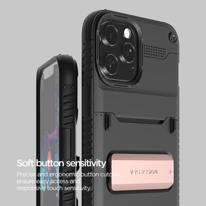 VERUS - VRS DESIGN Damda QuickStand iPhone 12 Pro Max Skal - Svart Bronze