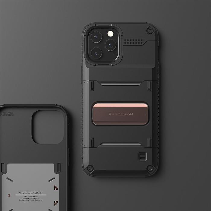 VERUS - VRS DESIGN Damda QuickStand iPhone 12 Pro Max Skal - Svart Bronze