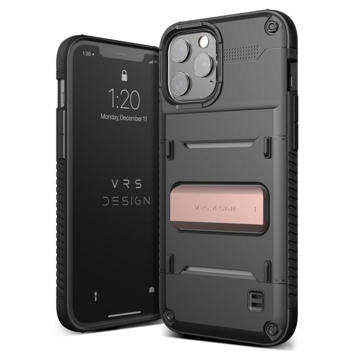 VERUS - VRS DESIGN Damda QuickStand iPhone 12 Pro Max Skal - Svart Bronze