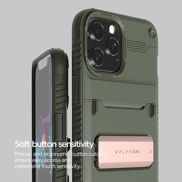 VERUS - VRS DESIGN Damda QuickStand Skal iPhone 12 Pro Max - Grön Bronze