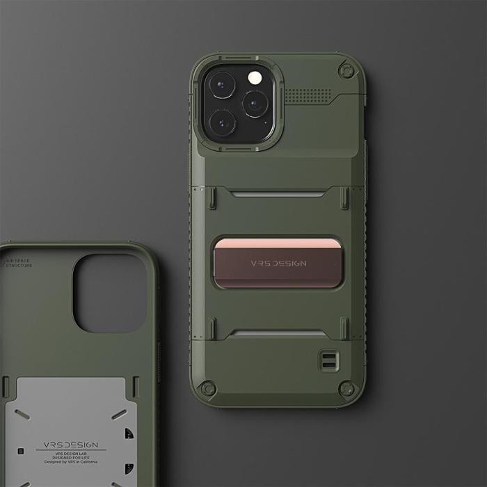 VERUS - VRS DESIGN Damda QuickStand Skal iPhone 12 Pro Max - Grön Bronze