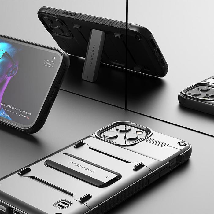 VERUS - VRS DESIGN Damda QuickStand iPhone 12 Pro Max Skal - Svart