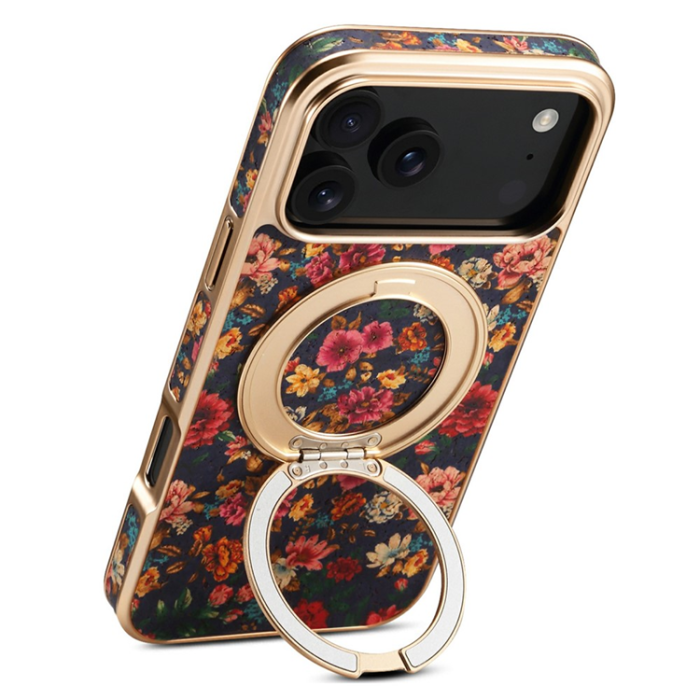 A-One Brand - iPhone 17 Pro Max Mobilskal MagSafe Electroplated Floral A22