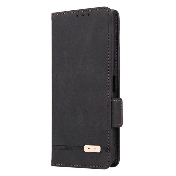 A-One Brand - Sony Xperia 5 IV Plånboksfodral Decor Magnetic Clasp - Svart