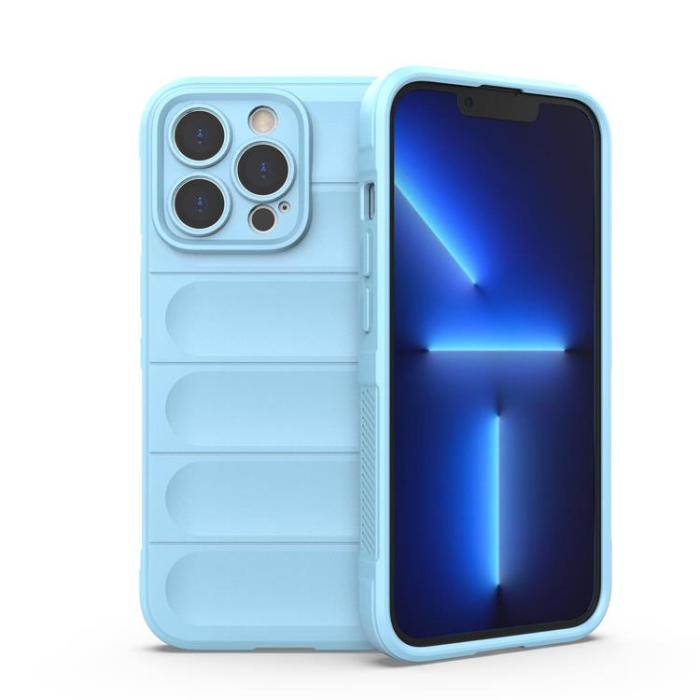 OEM - iPhone 13 Pro Max Skal Flexible Armored Magic Shield - Ljusblå