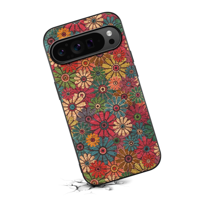 A-One Brand - Google Pixel 10/10 Pro Mobilskal Flower Print - Vår/Grön