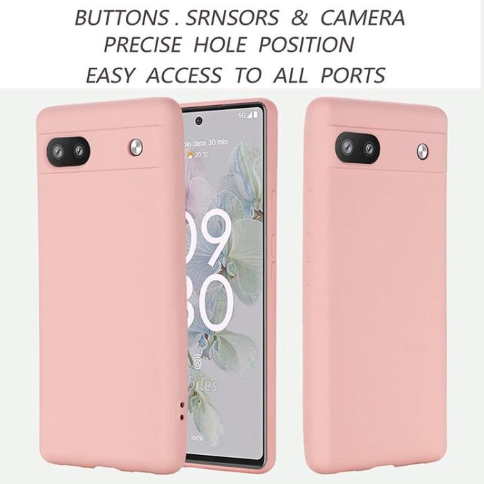A-One Brand - Google Pixel 6a Skal Liquid Silicone - Rosa