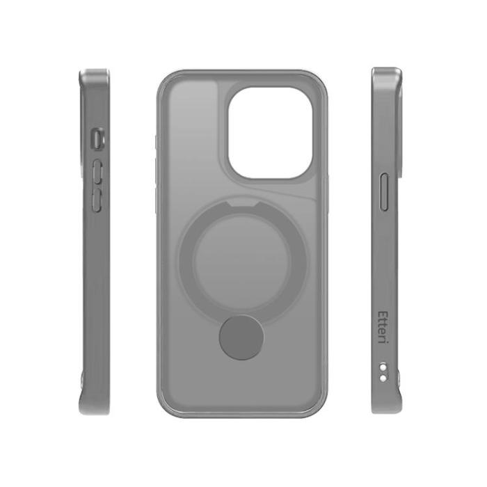Etteri - Etteri iPhone 14 Pro Mobilskal MagSafe Matt Ring - Grå