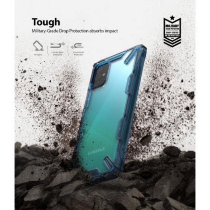 UTGATT5 - RINGKE Fusion X mobilskal till Galaxy A71 Space Blue
