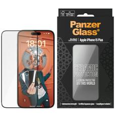 PanzerGlass - PanzerGlass iPhone 15 Plus 6.7" H&auml;rdat Glas Sk&auml;rmskydd Ultra-Wide-Fit