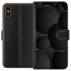 Gustaf - Pl&aring;nboksfodral till Apple iPhone X med Lyxig Cirklar