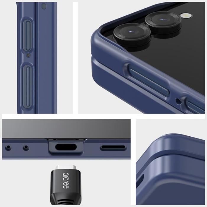 Araree - Araree Galaxy Z Flip 7 Mobilskal MagSafe Qi2 Aero Flex M - Svart