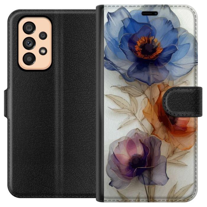 iSecrets - Plånboksfodral till Samsung Galaxy A53 5G med Silkesblommor
