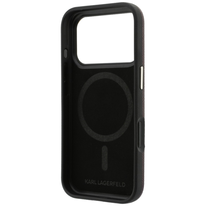 KARL LAGERFELD - Karl Lagerfeld Mobilskal För iPhone 18 Pro/17 Pro Magsafe Grained Resin