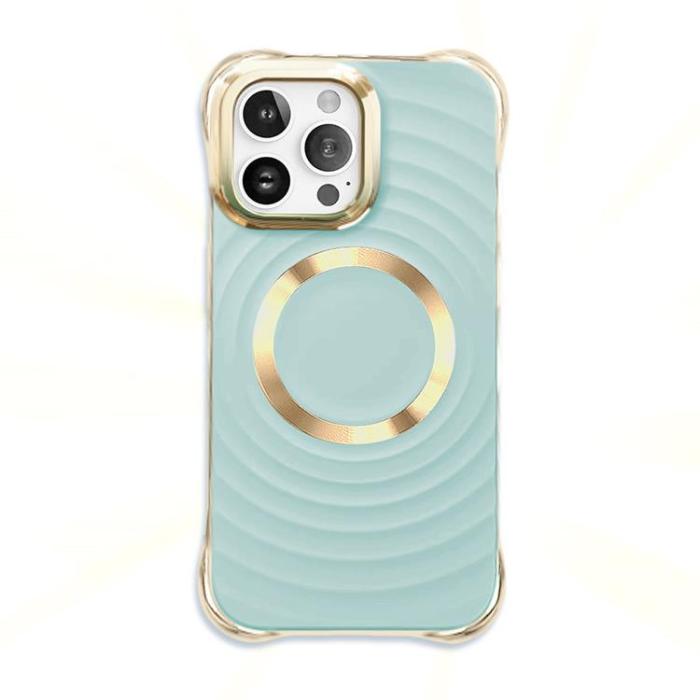 OEM - iPhone 13 Pro Mobilskal Magsafe Circle Glam - Mintgrön