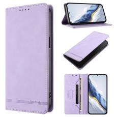 OEM - RINACASIS Samsung Galaxy A37 Pl&aring;nboksfodral Konstl&auml;der RFID Skydd - Lila