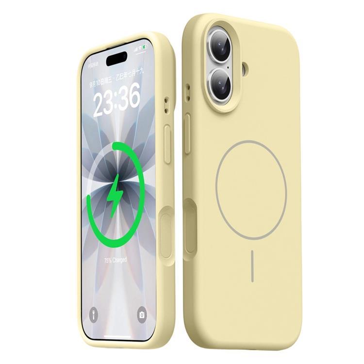 Mobilskal till iPhone 17 MagSafe Liquid Silikon - Gul (Gul) | 2353 | AlltMobil
