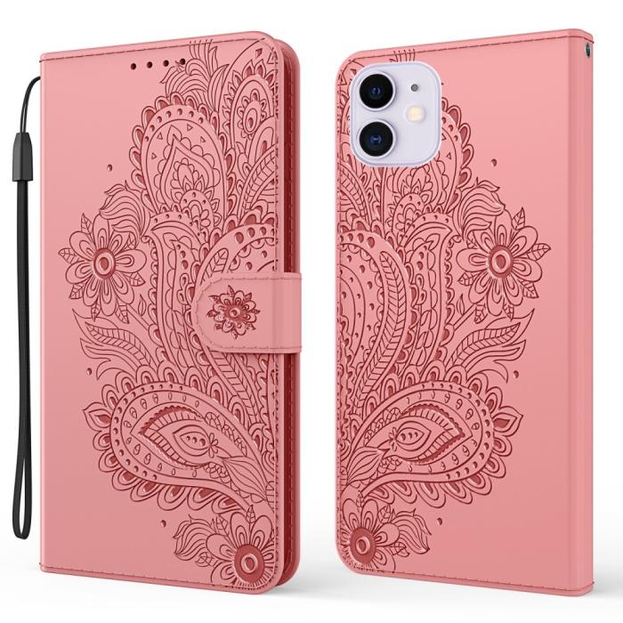 A-One Brand - Blommor iPhone 13 Plånboksfodral - Rosa