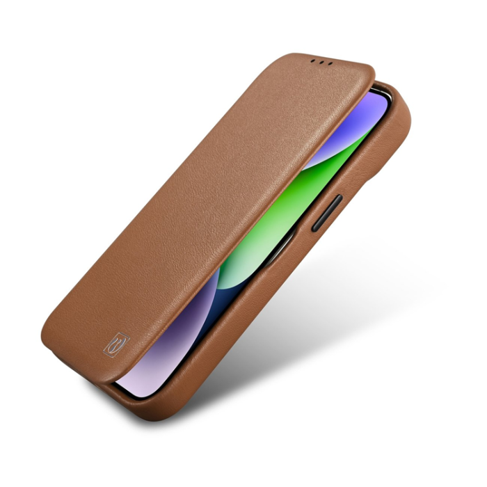 ICARER - iCarer iPhone 14 Pro Max Plånboksfodral MagSafe CE Äkta Läder