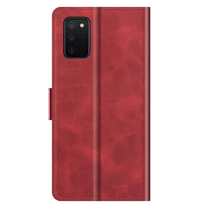OEM - Flip Folio Plånboksfodral till Samsung Galaxy A03s - Röd