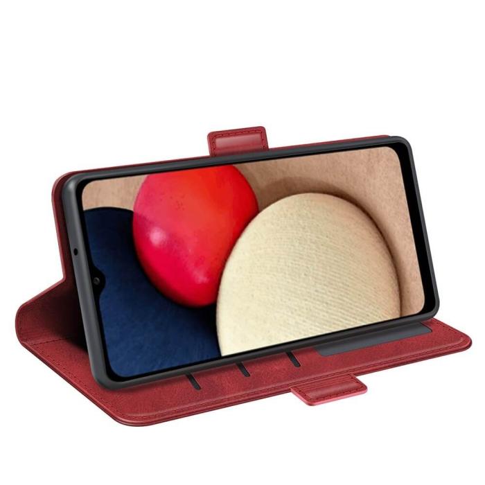 OEM - Flip Folio Plånboksfodral till Samsung Galaxy A03s - Röd