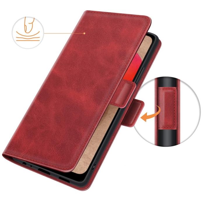 OEM - Flip Folio Plånboksfodral till Samsung Galaxy A03s - Röd