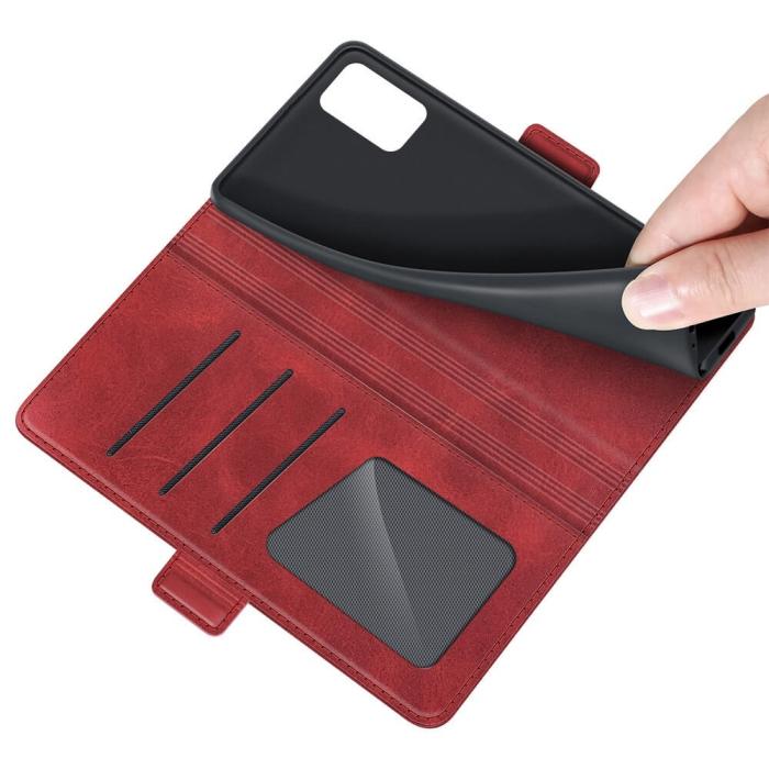 OEM - Flip Folio Plånboksfodral till Samsung Galaxy A03s - Röd