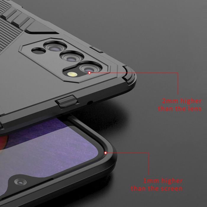 OEM - Kick-stand mobilskal till Samsung Galaxy A03s - Röd