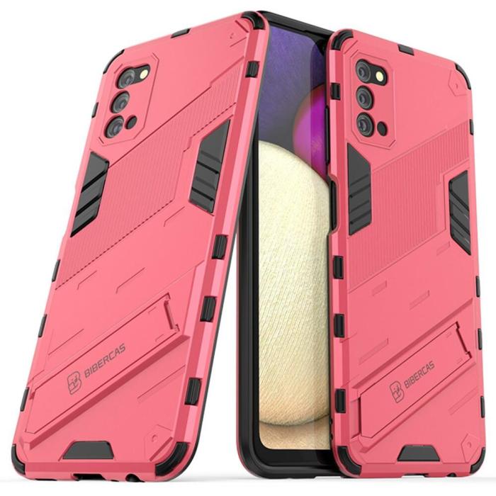 OEM - Kick-stand mobilskal till Samsung Galaxy A03s - Rosa
