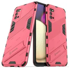 OEM - Kick-stand mobilskal till Samsung Galaxy A03s - Rosa