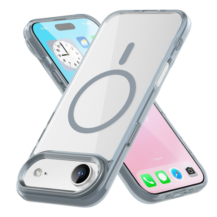 A-One Brand - iPhone Air Mobilskal MagSafe TPU+PC Transparent - Titangrå