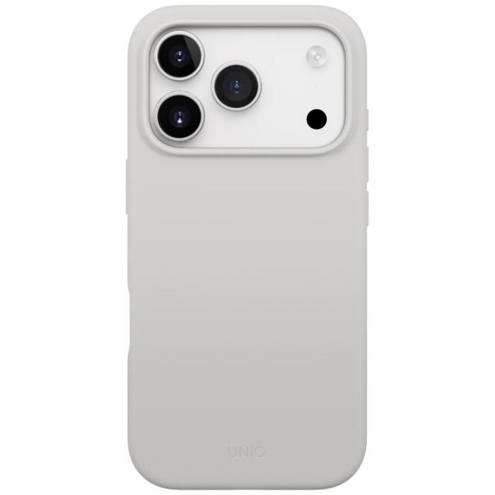 UNIQ - UNIQ iPhone 17 Pro Mobilskal MagSafe Lino - Ljusgrå