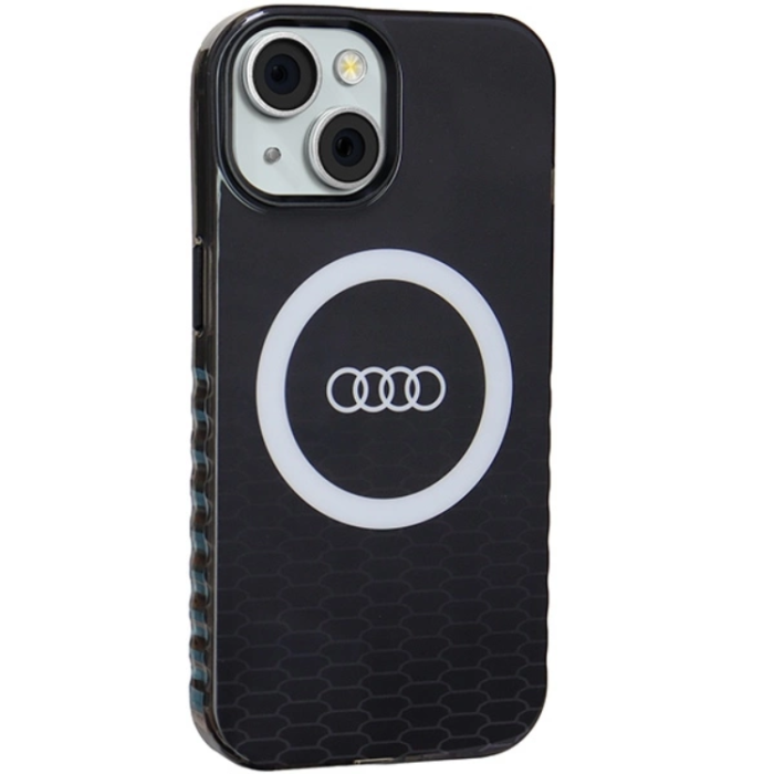 Audi - Audi iPhone 15/14/13 Mobilskal Magsafe IML Big Logo - Svart