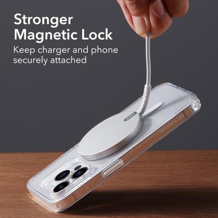 ESR - ESR Halolock Magnetic Magsafe Trådlös Laddare - Silver