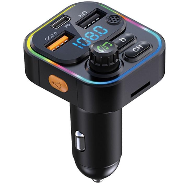 OEM - C17 PD 22.5W 4.5A Snabbladdare med Bluetooth och FM MP3-spelare