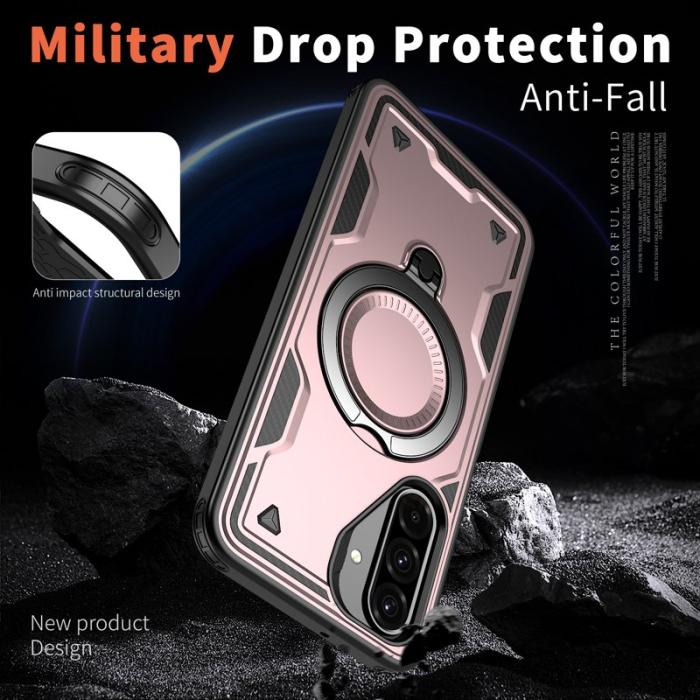 N/A - Mobilskal till Samsung Galaxy A26 5G Plast Militärskydd - Roséguld