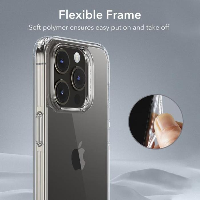 UTGATT - ESR iPhone 15 Pro Mobilskal Ice Shield - Clear