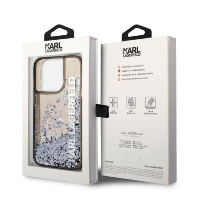 KARL LAGERFELD - Karl Lagerfeld iPhone 14 Pro Mobilskal Magsafe Liquid Glitter
