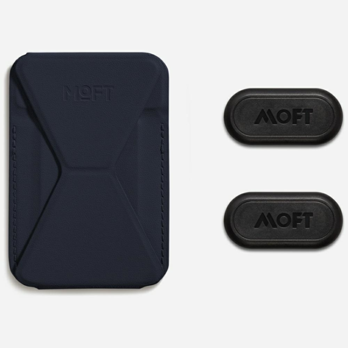 Moft - Moft MagSafe Korthållare Movas Snap-On - Marinblå